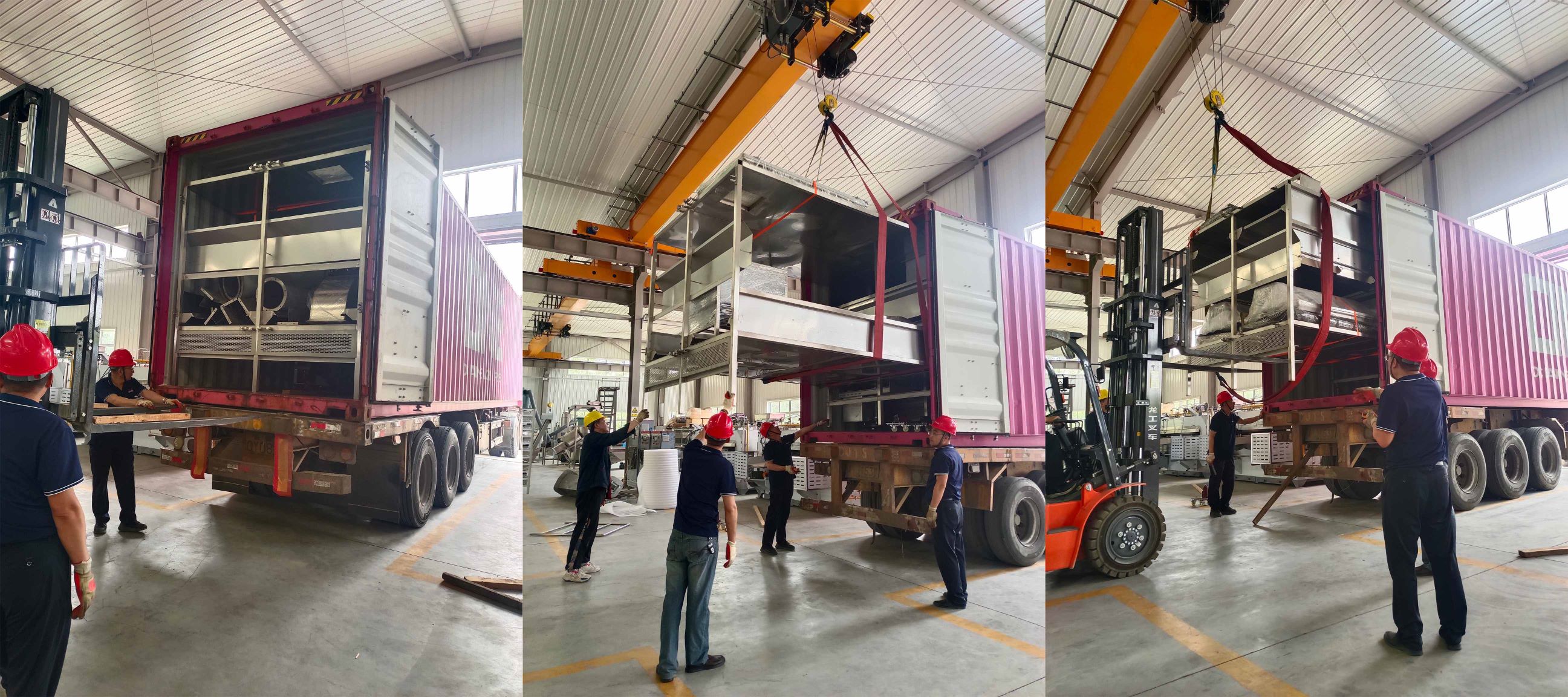 國(guó)外客戶集裝箱發(fā)貨：緊張忙碌，有序推進(jìn)！